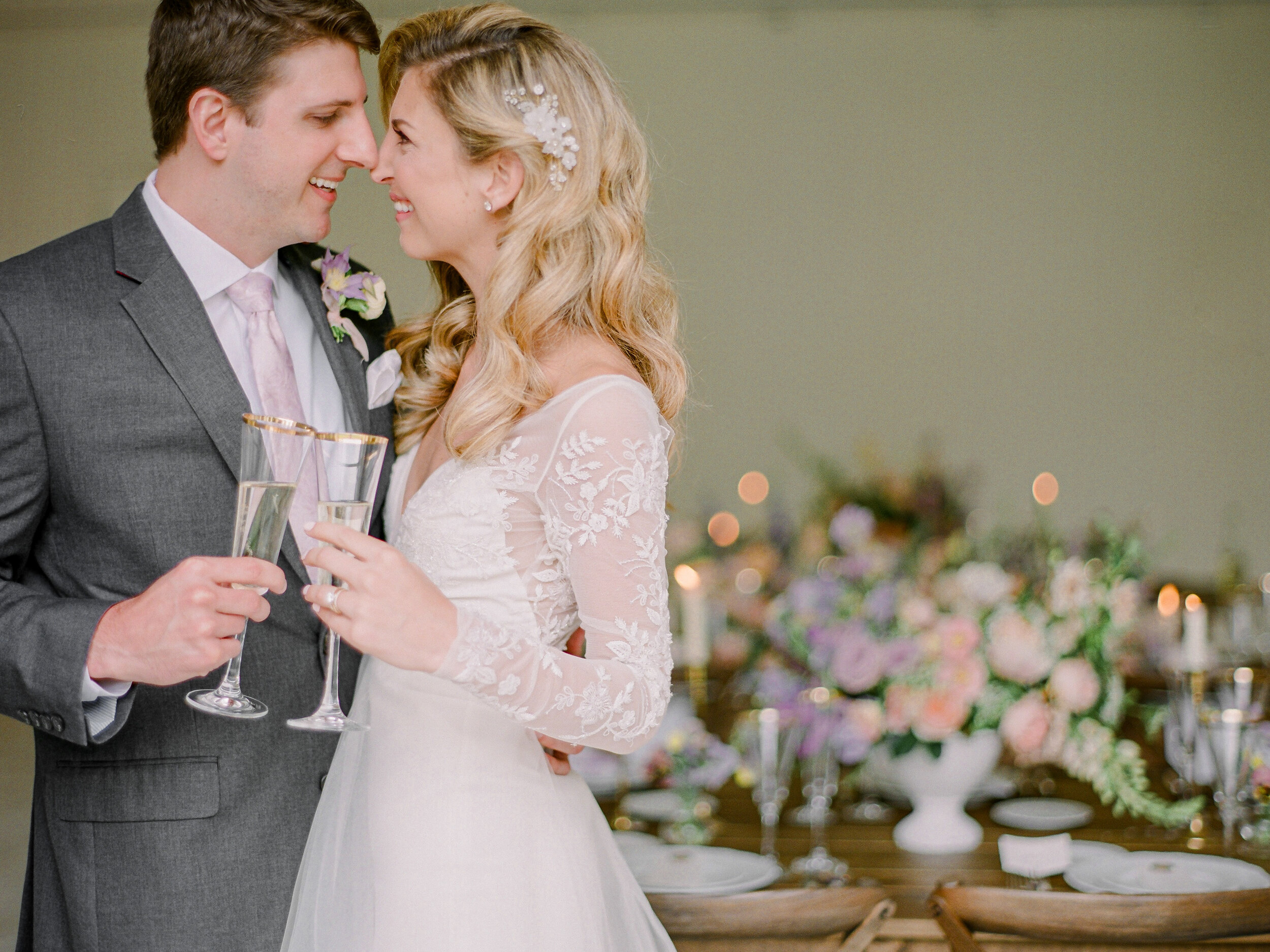 pink and lavender wedding in Pittsburgh pa